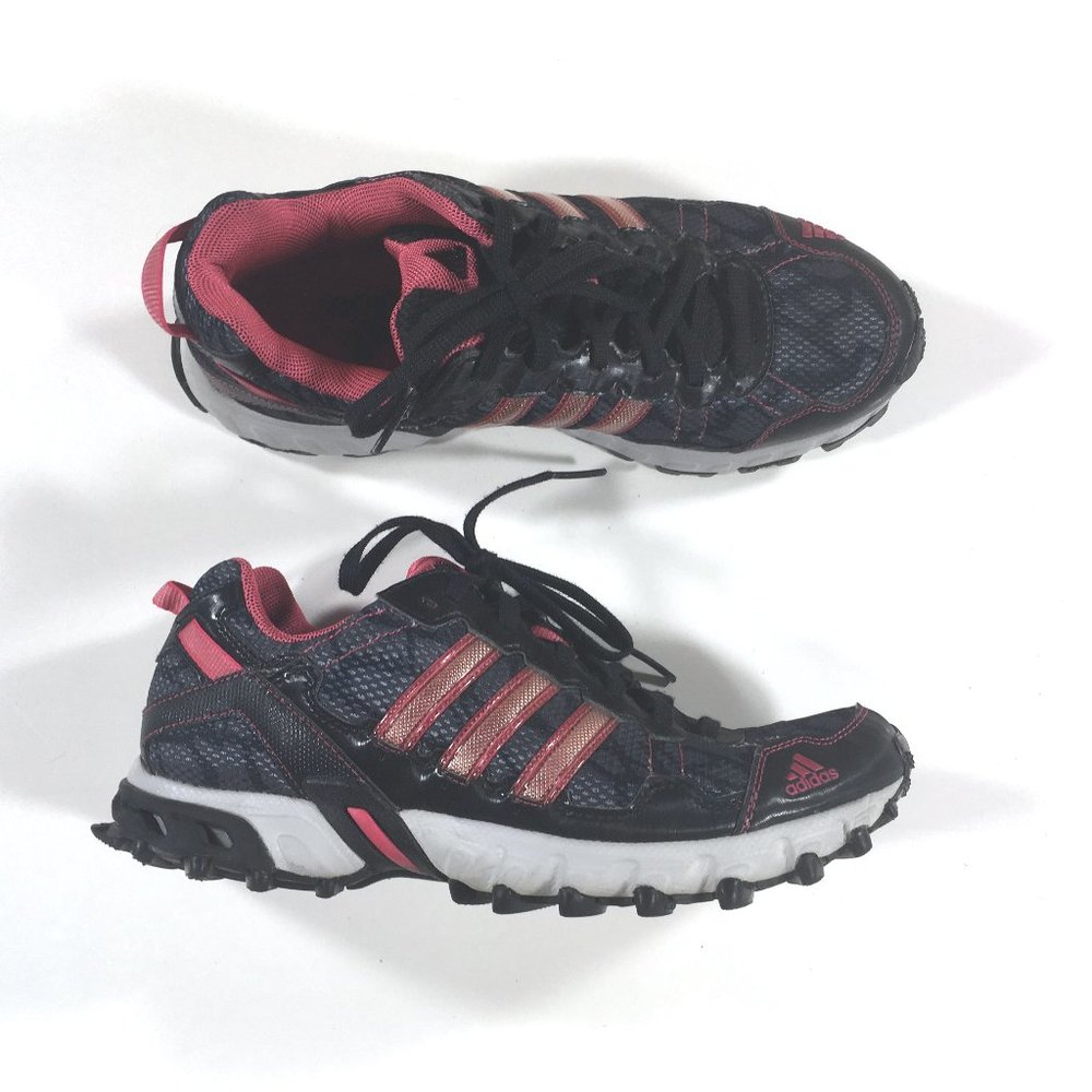 Adidas Adiwear Thrasher 1.1 Trail Running Shoes Womens Size 9 Black Pink C76331